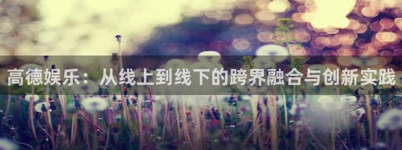 红足1世足球网页版入口：高德娱乐：从线上到线下的跨界融合与创新实践